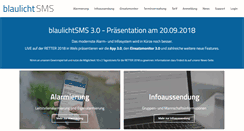 Desktop Screenshot of blaulichtsms.net
